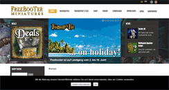 Desktop Screenshot of freebooterminiatures.de